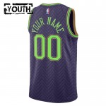 New Orleans Pelicans Trikot Benutzerdefinierte Nike 2024-25 City Edition Lila Swingman - Kinder